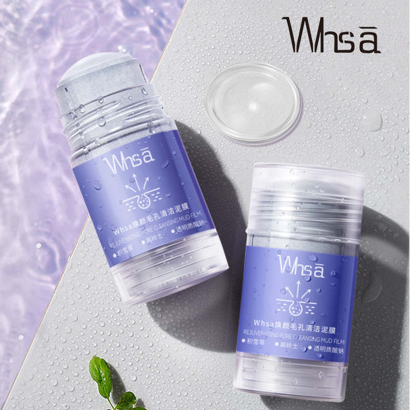 Whsa face skin care whitening anti aging moisturizing firming oil control mud facial mask Pore Cleaning Mud