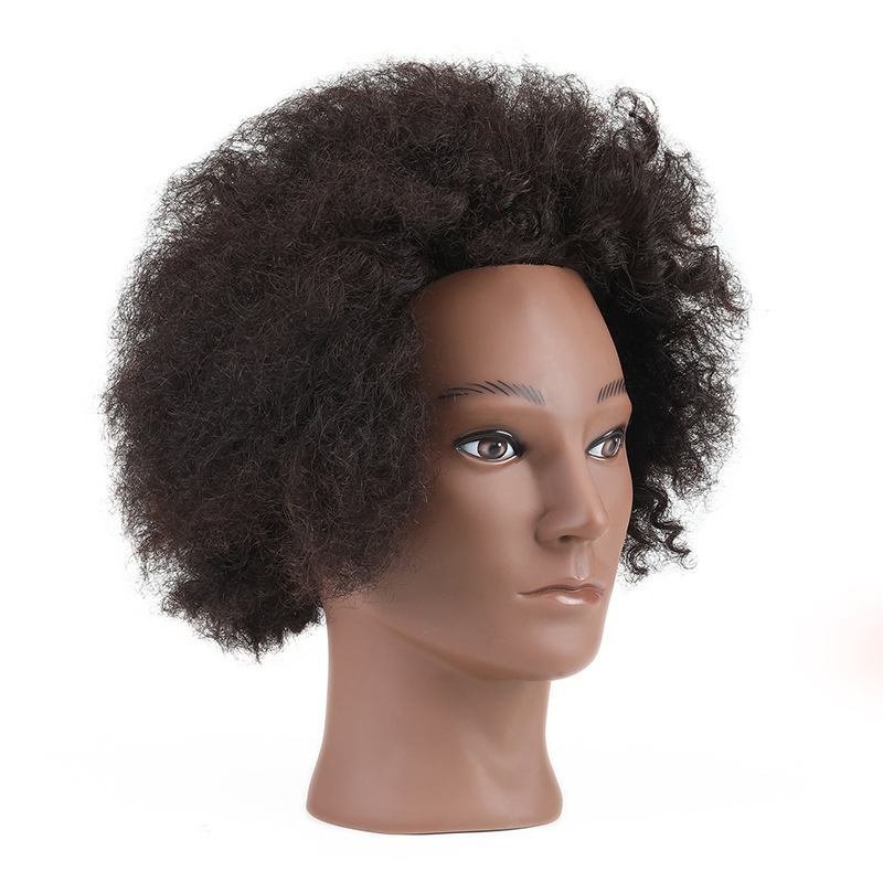 Wholesale Retail Practice Mannequin Head Afro Male Barber Training Heads for Hair Salon Practice