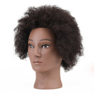 Wholesale Retail Practice Mannequin Head Afro Male Barber Training Heads for Hair Salon Practice