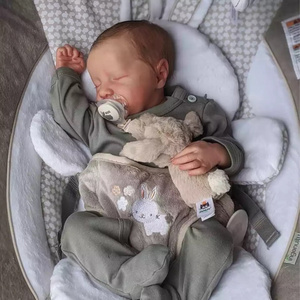 High Quality 18 Inch Soft Vinyl Silicon Baby Doll Realistic Reborn Painted Lifelike Baby Doll for Sale