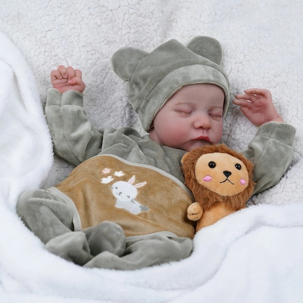 High Quality 18 Inch Soft Vinyl Silicon Baby Doll Realistic Reborn Painted Lifelike Baby Doll for Sale