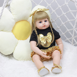 New Arrival Christmas Gift 24 Inch Real Baby Doll Realistic Silicone Vinyl Newborn Dolls for Children