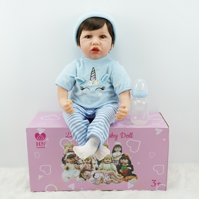 Lively Simulation Bebe Reborn Silicone Baby Bebes Reborn de Silicona Real Newborn Doll for Kids