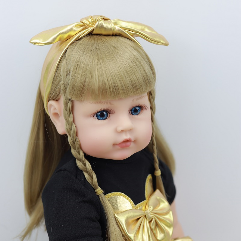 New Arrival Christmas Gift 24 Inch Real Baby Doll Realistic Silicone Vinyl Newborn Dolls for Children