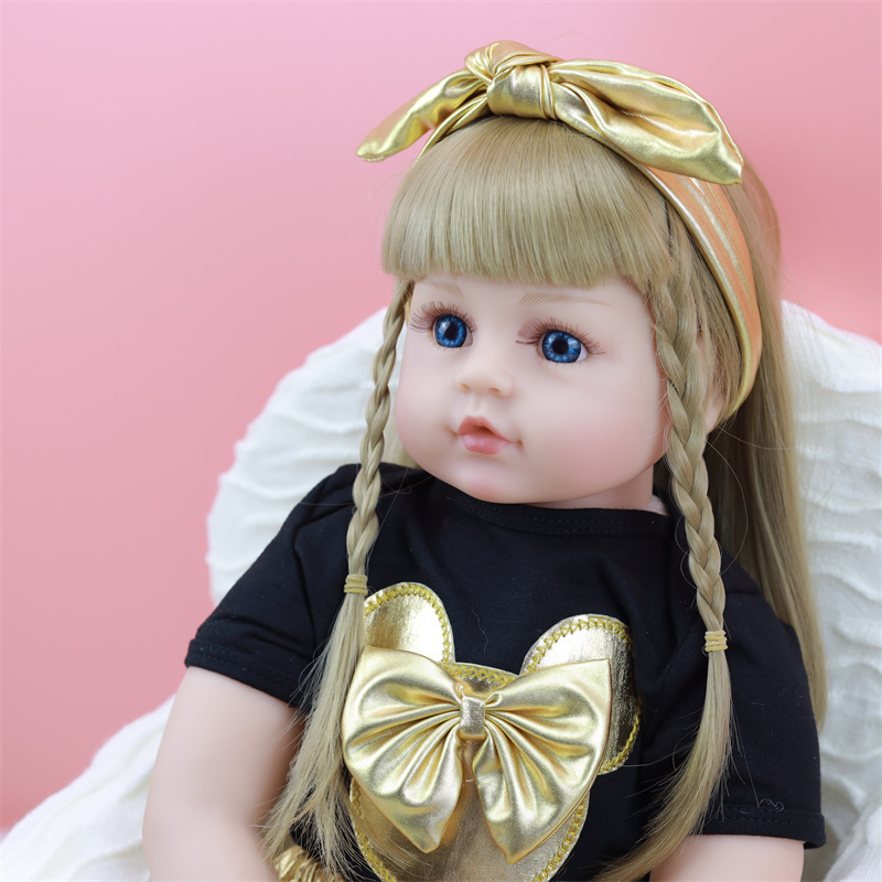 New Arrival Christmas Gift 24 Inch Real Baby Doll Realistic Silicone Vinyl Newborn Dolls for Children