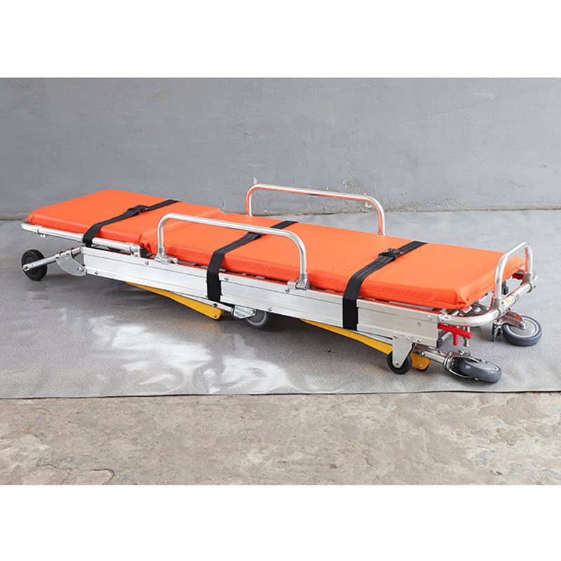 Hot Sale Automatic Loading Folding Emergency Equipment Medical Patient Trolley Hospital Ambulance Stretcher Bed