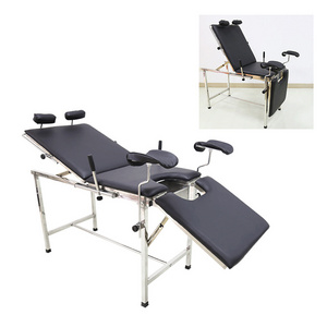 Factory Price Hospital Equipment Doctor Examination Gynaecology Antique Beds Medical Stainless Steel Examination Bed