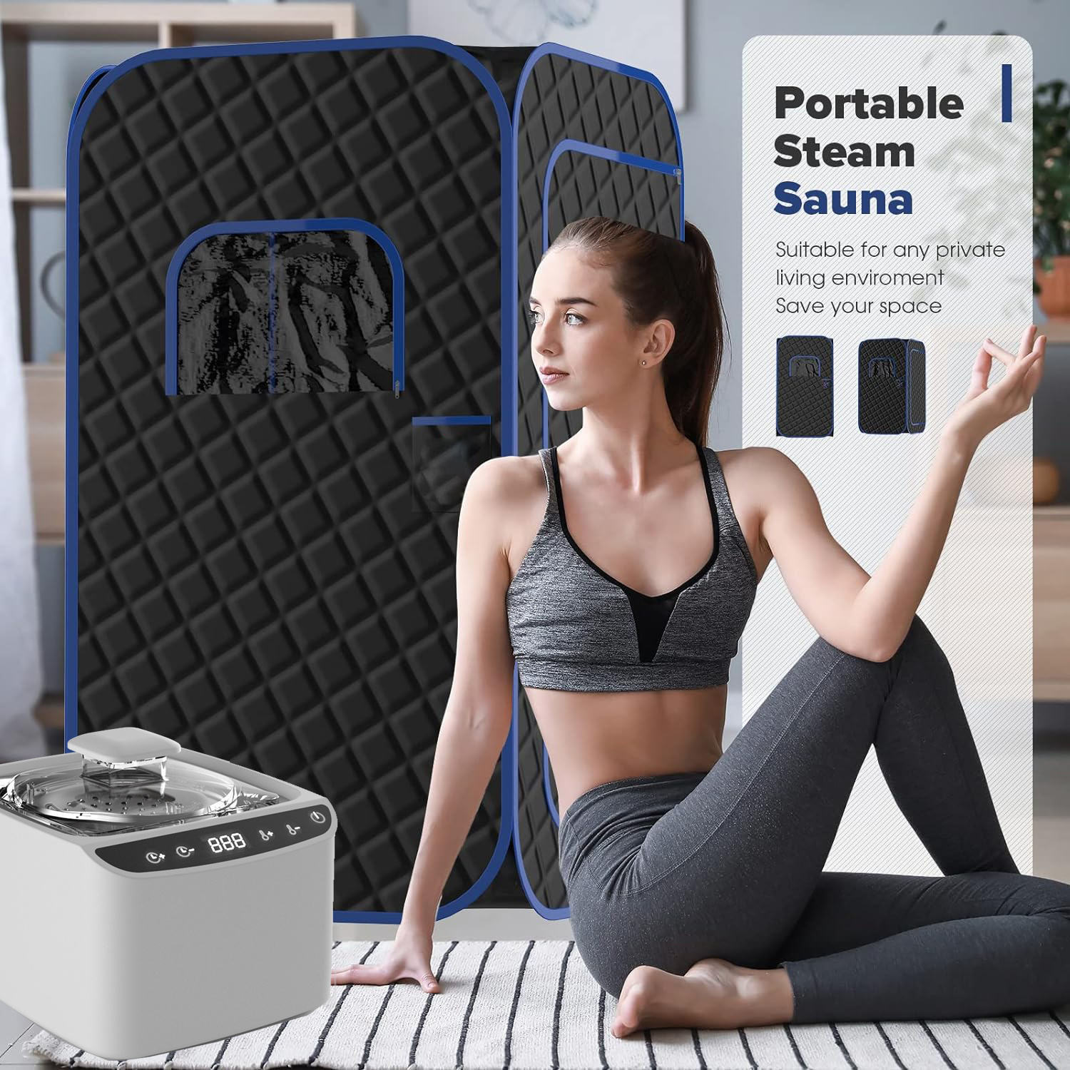 Wholesale Home Full Body Sauna Spa Foldable Sauna 1 Person Tent Portable Steam Sauna Room