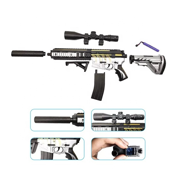 M416 sniper rifle water gel gun gel surge ball splatter electric kids outdoor toy water ball guns