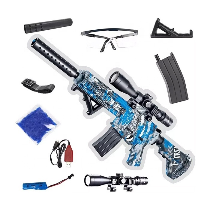 M416 sniper rifle water gel gun gel surge ball splatter electric kids outdoor toy water ball guns