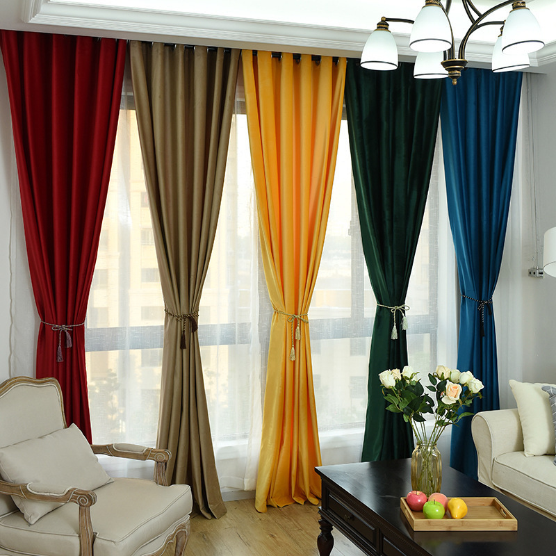 Curtain Living Room Luxury Fabric Linen For Simple Design Decoration Eyelet Ring Continuous Turkish New 100% Polyester