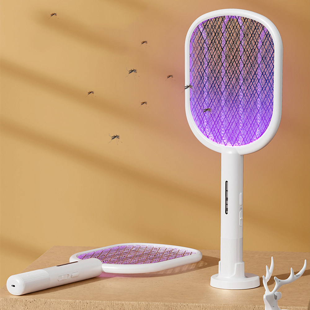 QIATAILI 2 in 1 Electronic Pest Control Type-C Mosquitoes Killing Lamp Rechargeable Electric Mosquito Killer Swatter