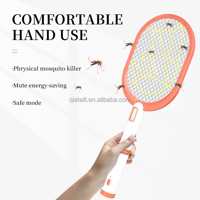 OEM Factory with torch mosquito killer electric fly swatter automatic mosquito catcher with led