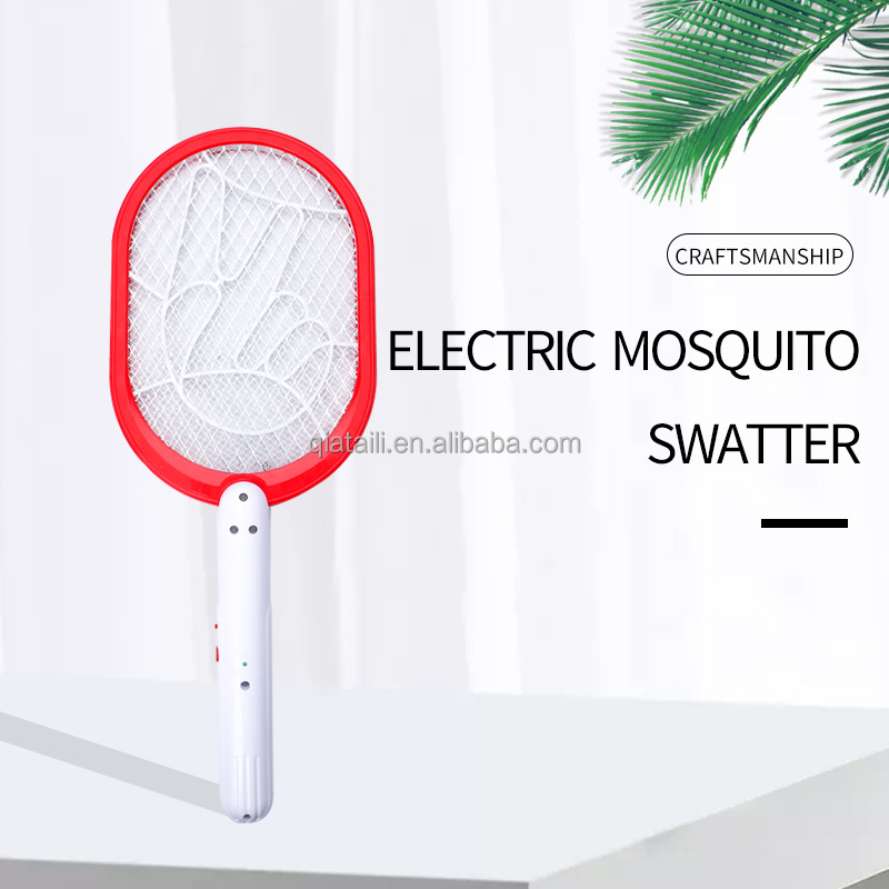 Drop Shipping Summer Cheapest Battery Mini Raqueta Mata Trap Mosquitos Fly Insect Swatter Bat Repellent Rechargeable