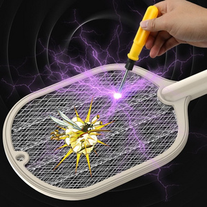 Electric Mosquito Swatter Racket Rechargeable Riles Killer Trap Fly Trap USB Mosquito LED Lamp Mosquito Killer