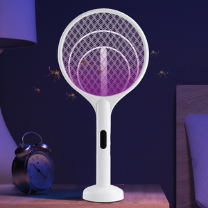 QIATAILI Lithuim Battery Rechargeable Mosquito Racket Killer USB Fruit Fly Catcher Electric Mosquito Killer