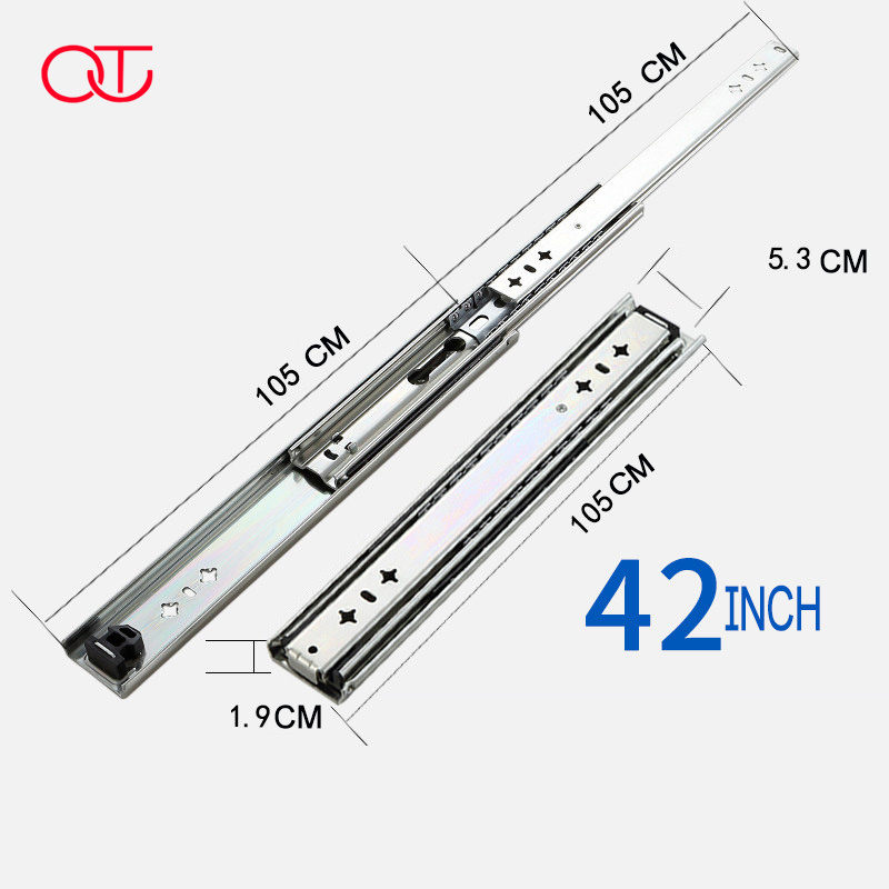 New Product Explosion powder coated drawer slide and channel ball bearing drawer slides or drawer slides rail telescopic