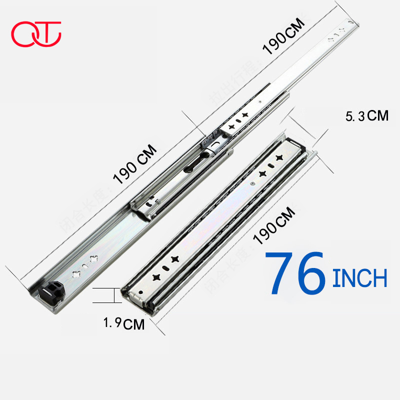 New Product Explosion powder coated drawer slide and channel ball bearing drawer slides or drawer slides rail telescopic