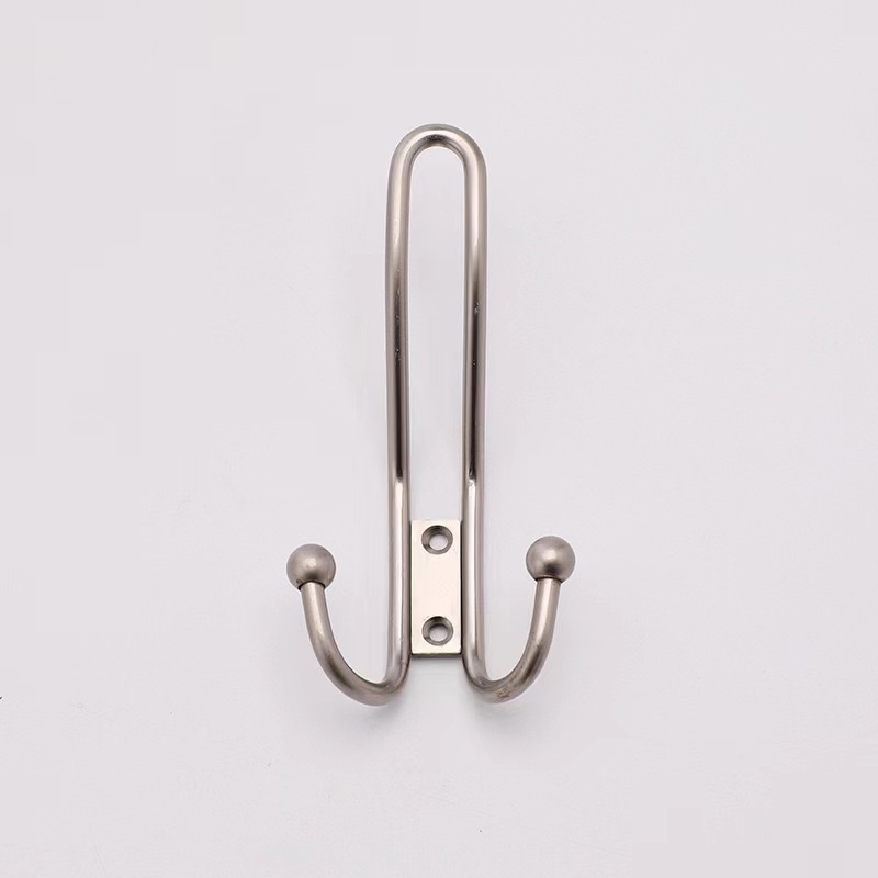 Wall Mount Kitchen Modern Aluminum Hook Self Adhesive Hook Towel Metal Door Hanger Towel Hook