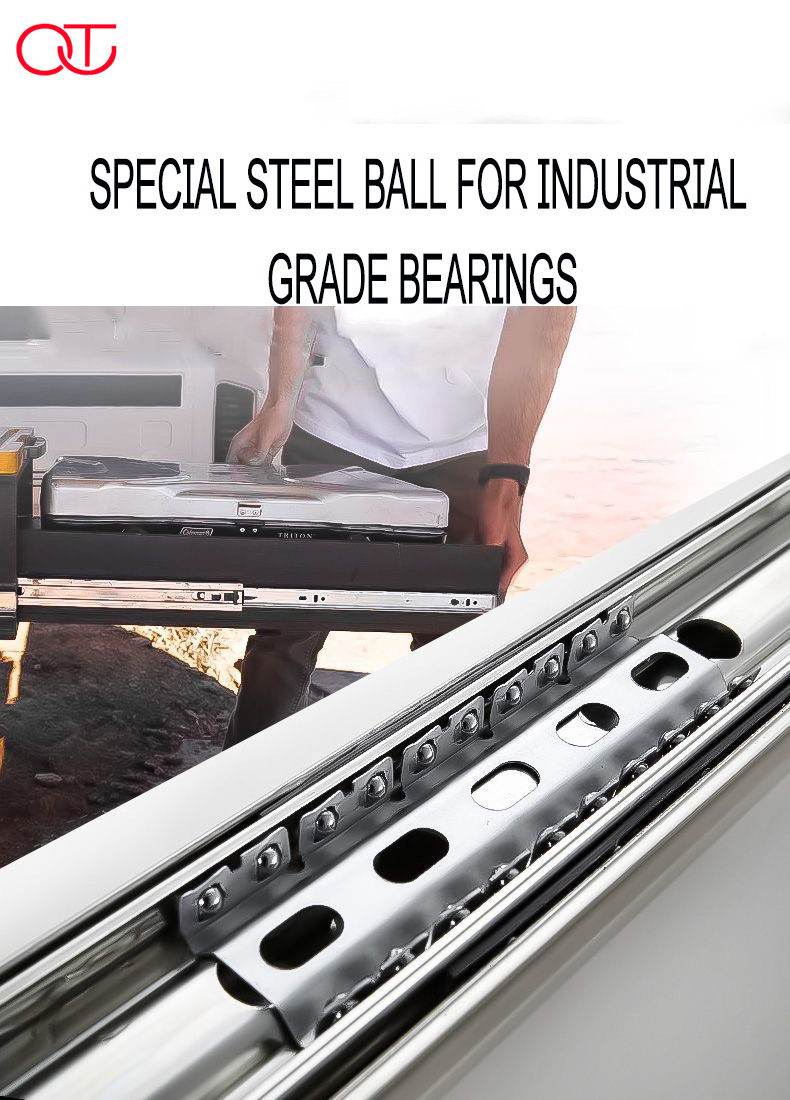 Replacement kitchen cabinet side mount ball bearing telescopic drawer slide