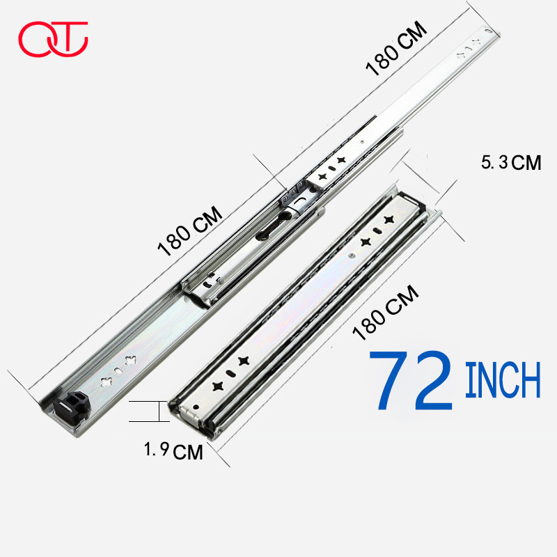 New Product Explosion powder coated drawer slide and channel ball bearing drawer slides or drawer slides rail telescopic