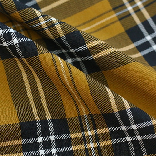 150gsm Stretchy Rayon Chinlon Spandex YARN DYED Plaid Fabric Twill Jacquard suit fabric for kids costume dress