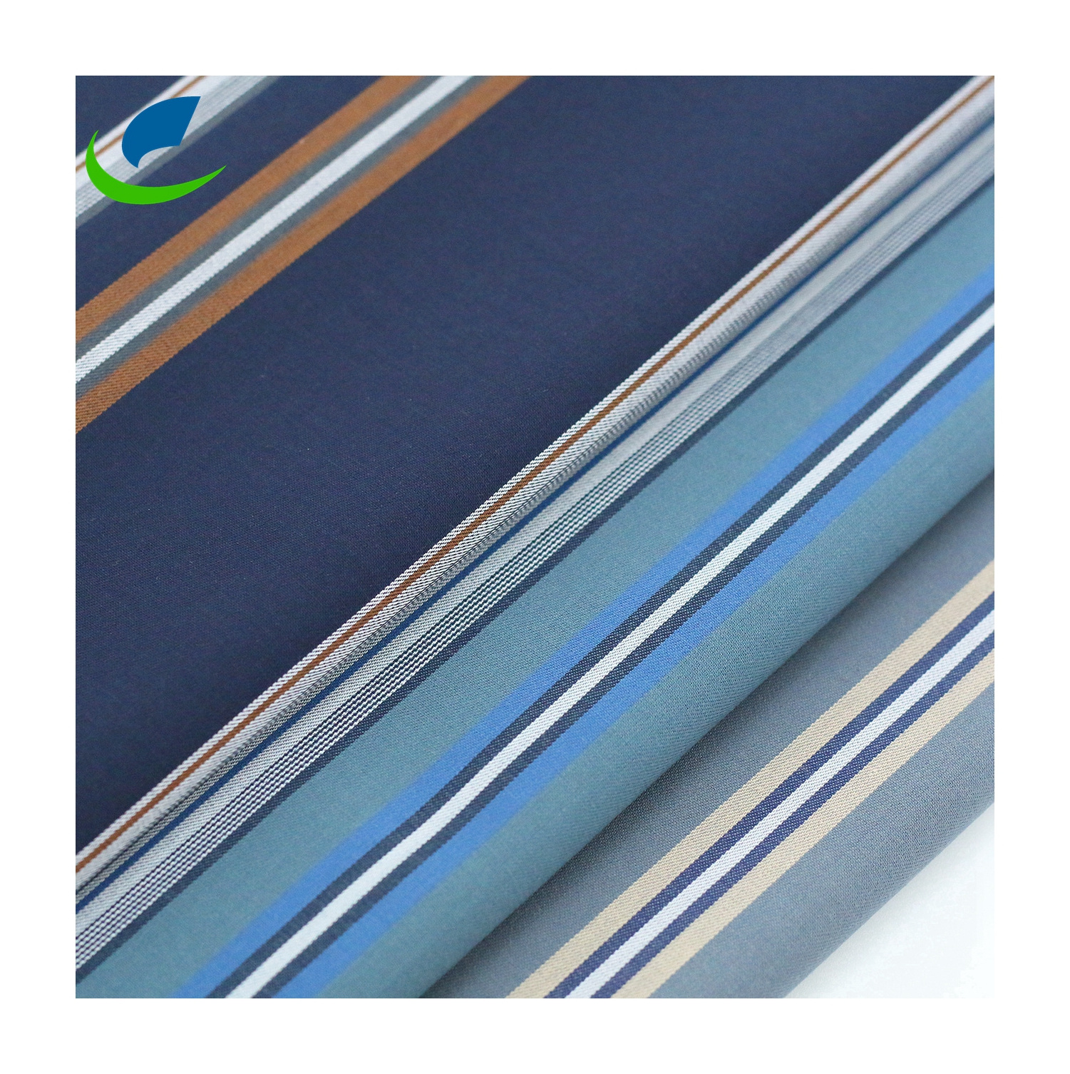 Breathable High Quality Twill Yarn Dyed Stripe Bamboo Stretch Woven Shirt Fabrics Wrinkle Free for Men's Suit Garment