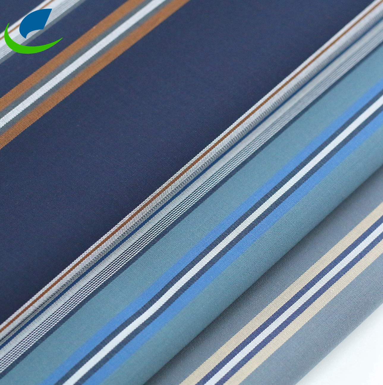 Breathable High Quality Twill Yarn Dyed Stripe Bamboo Stretch Woven Shirt Fabrics Wrinkle Free for Men's Suit Garment