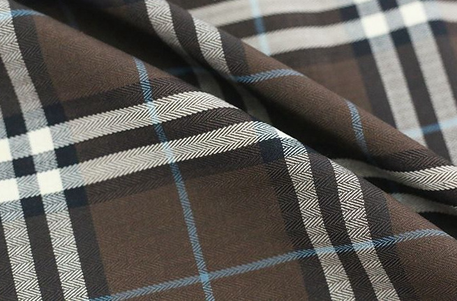 Breathable 49.4% bamboo 47% polyester 3.6% spandex Stretch Shirt Fabric Yarn Dyed Twill Check bottoming Uniform Fabric