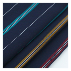 Fashion Necktie Fabric Custom Pure Wholesale Yarn Dyed Stripe Fabric For Shirt