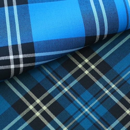 150gsm Stretchy Rayon Chinlon Spandex YARN DYED Plaid Fabric Twill Jacquard suit fabric for kids costume dress