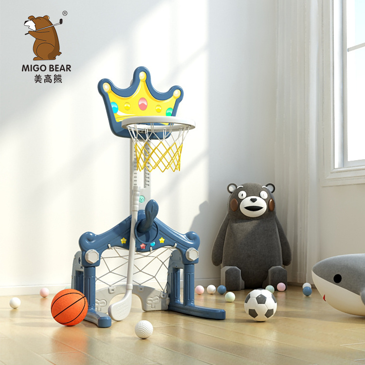 Baby Basketball Stand Plastic Indoor Mini Basketball Hoop For Kids