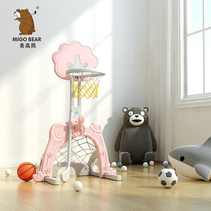 Children Plastic Removable Mini Adjustable Toddler Indoor Custom Kids Mini Rack Portable Baby Ring Toy Stands Basketball Hoop