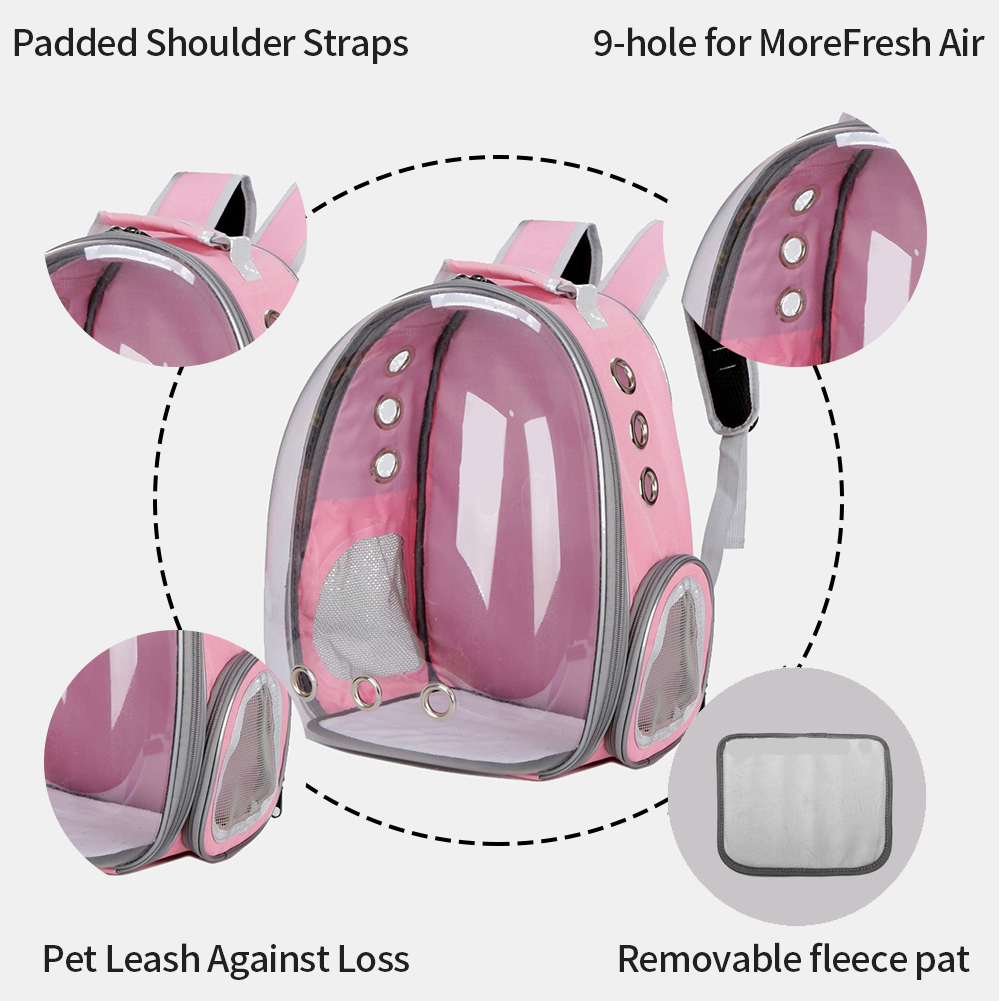 Cat Carrier Bags Breathable Pet Carriers Small Dog Cat Backpack Travel Space Capsule Cage Pet Transport Bag Carrying For Cats