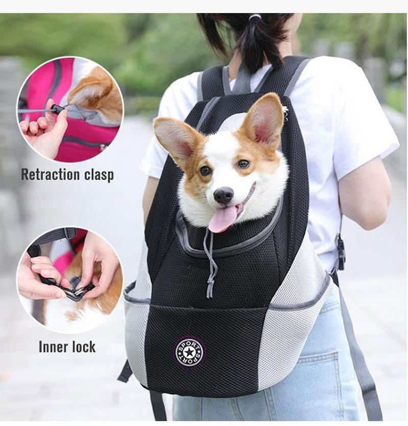 S Pet Dog Carrier Bag Carrier For Dogs Backpack Out Double Shoulder Portable Travel Backpack Outdoor Dog Carrier Bag Travel Set