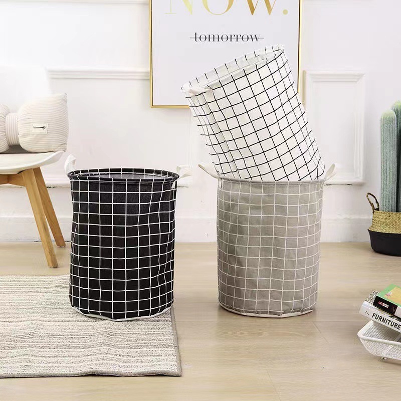 Household Fabric Dirty Cloth Basket Cloth Dirty Cloth Basket Storage Bucket Folding Toy Storage Laundry Basket