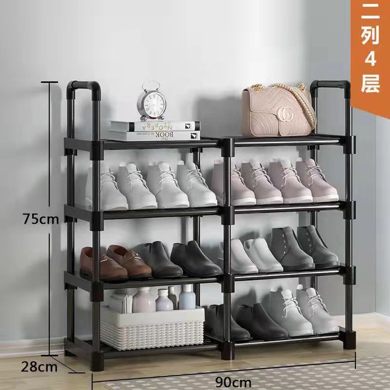 Shoe Rack Porch Storage and Assembly Shoe Rack Stainless Steel 3-Tier Shoe Rack Shelf Storage Organizer For Closet Entryway