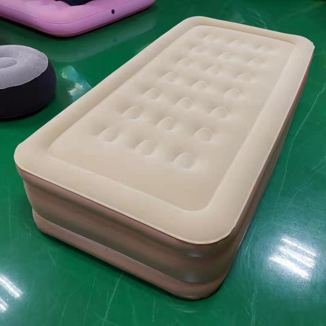 Inflatable Mattress Single Person Lunch Break Ground Floor Thickened Household Air Cushion Bed Double Folding Nap Camping Bed