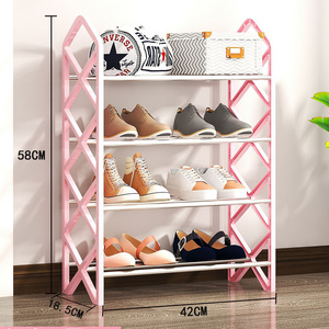 X-type Shoe Rack Metal Shelf Footwear Shoes Rack Living Room Space Saving Shoes Organizer Stand Holder Home Supplies