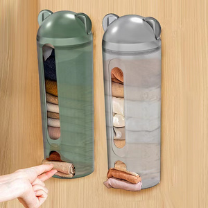 Garbage bag home wall-hung storage box underwear socks removable large-capacity storage box punching-free storage