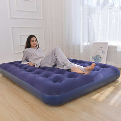 Inflatable Mattress Single Person Lunch Break Ground Floor Thickened Household Air Cushion Bed Double Folding Nap Camping Bed