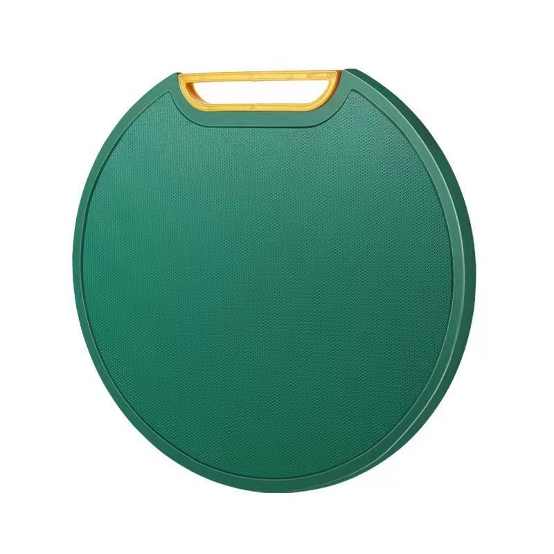 Round upright chopping board, fruit chopping board, PE mildew-proof round chopping board can stand on both sides.