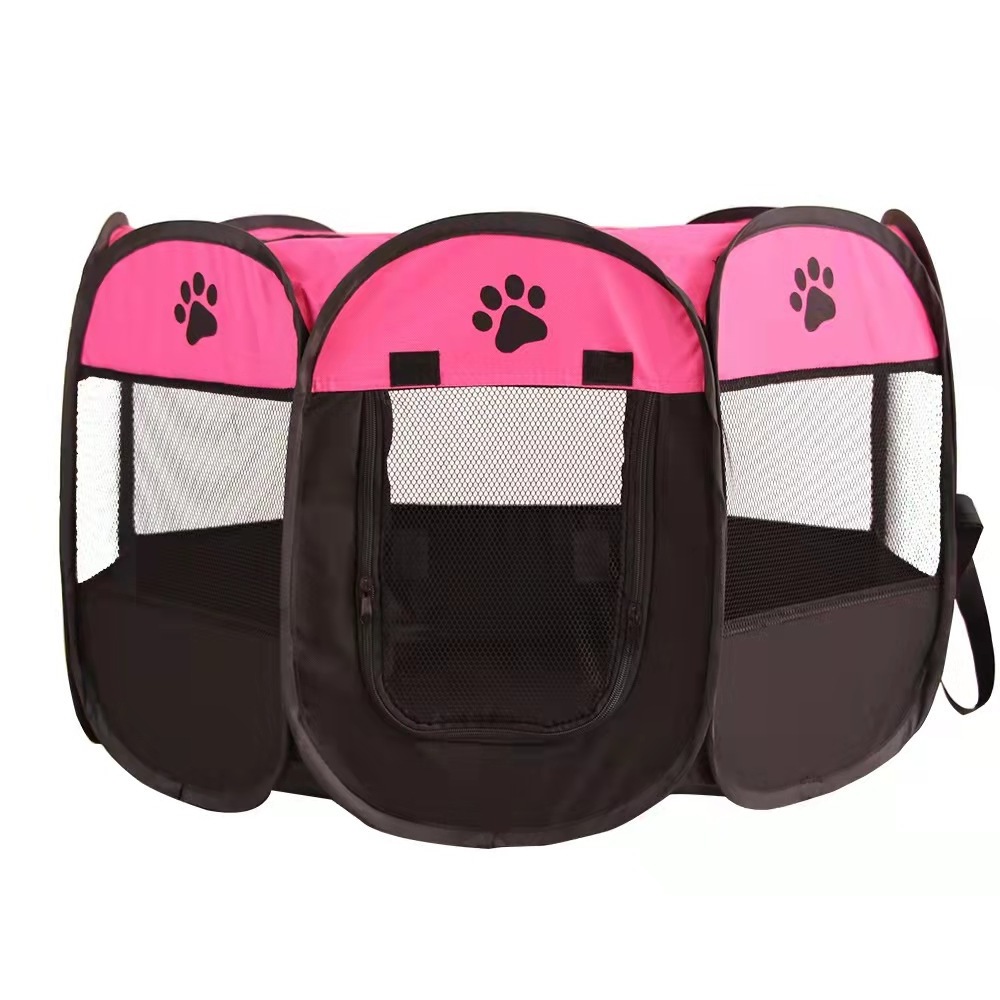 M (91*91*58 cm) Foldable Folding Puppy cute crate portable pet play pen tent dog cage house animal accessories pet