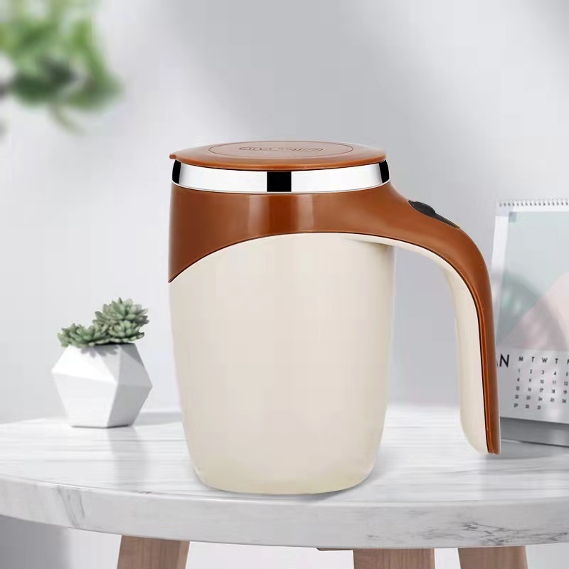 Home Office stainless steel Automatic Magnetic Stirring Coffee Cup /Self Mixing cup for Coffee Tea Hot Chocolate Milk Mug