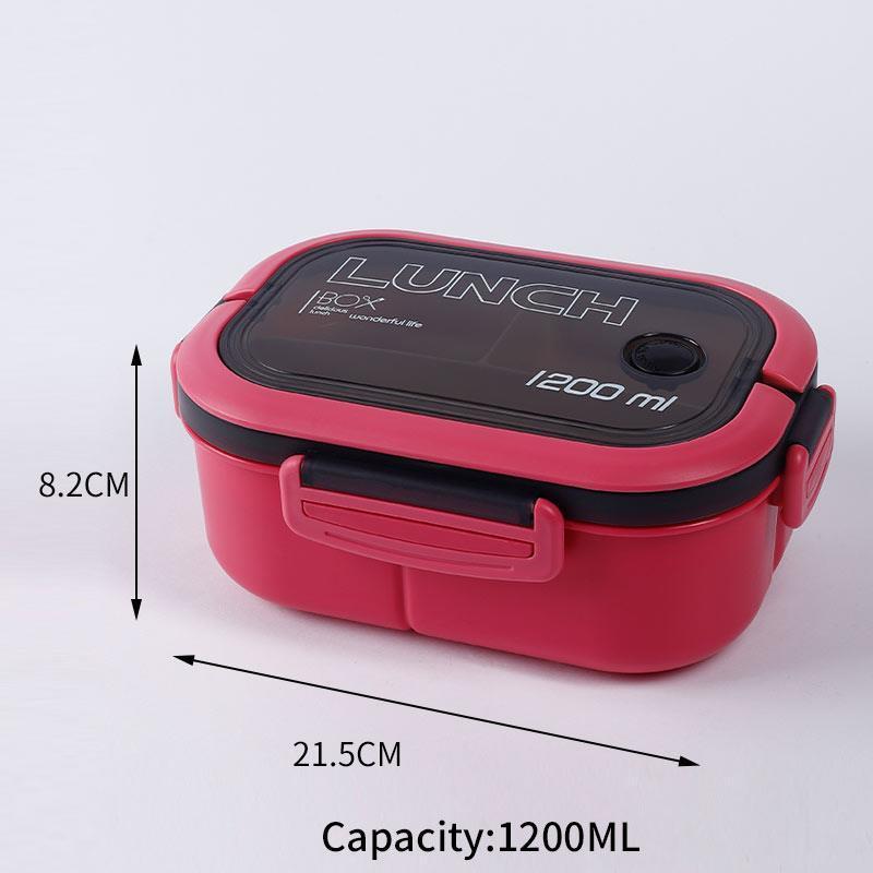 Portable Lunch Box Leak proof Bento Food Warmer Container With Compartments & Sauce Box Stackable Salad Fruit Food