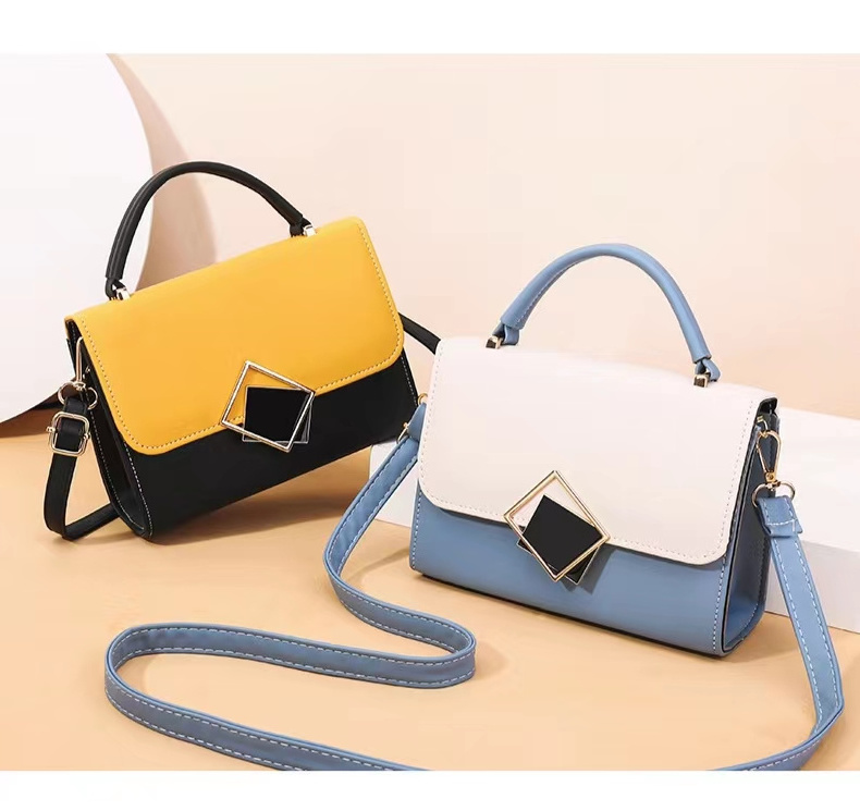 Color matching small bag cute and sweet new one-shoulder crossbody bag Multifunctional storage ladies shopping bags