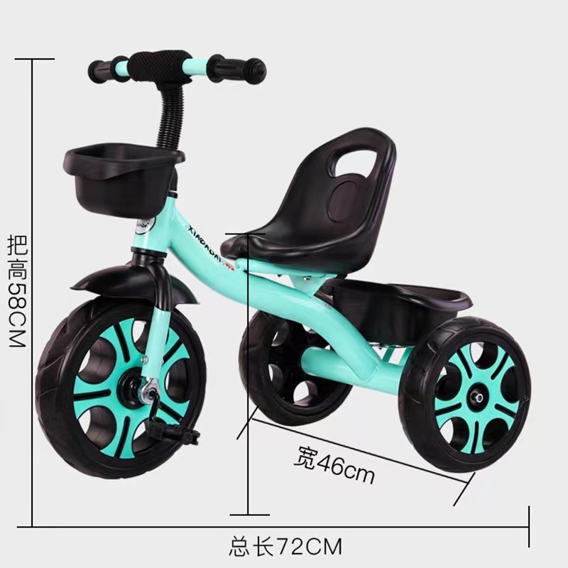 Anti-rollover pedal for children tricycle bicycle with enlarged wheels Tricycle bicycle large size kid's bike wholesale