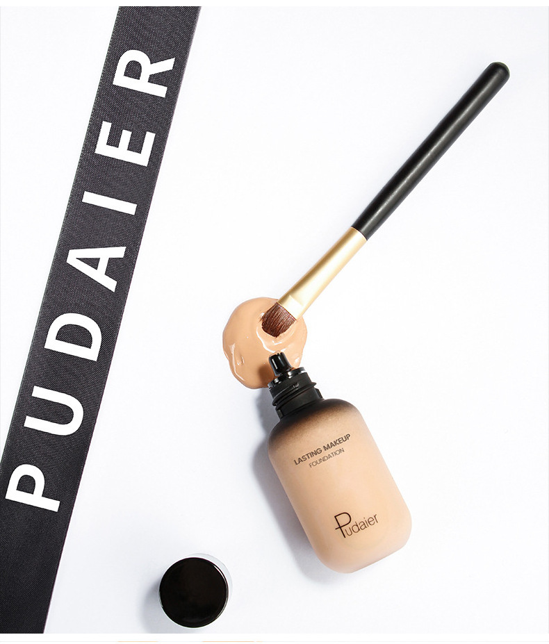 Pudaier OEM Cosmetics Lightweight 40 Colors Long Lasting Face Makeup Full Coverage Waterproof Liquid Foundation