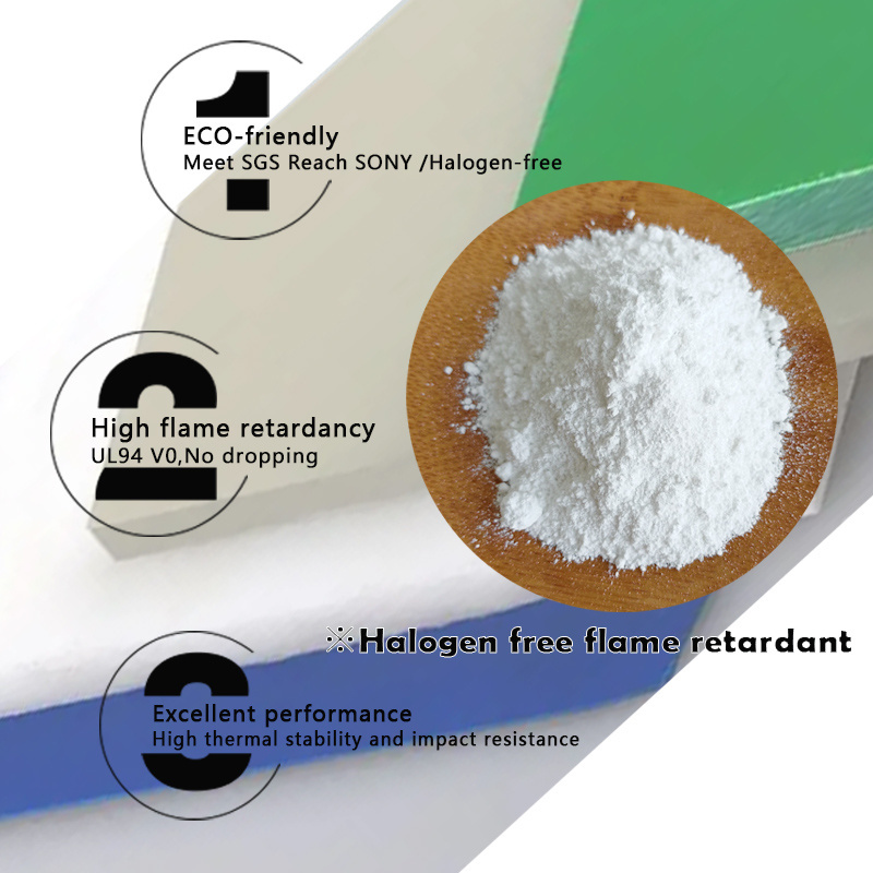 Phosphorus nitrogen based Halogen-free homopolymer copolymer PP/PE QIBO B03 flame retardant additive