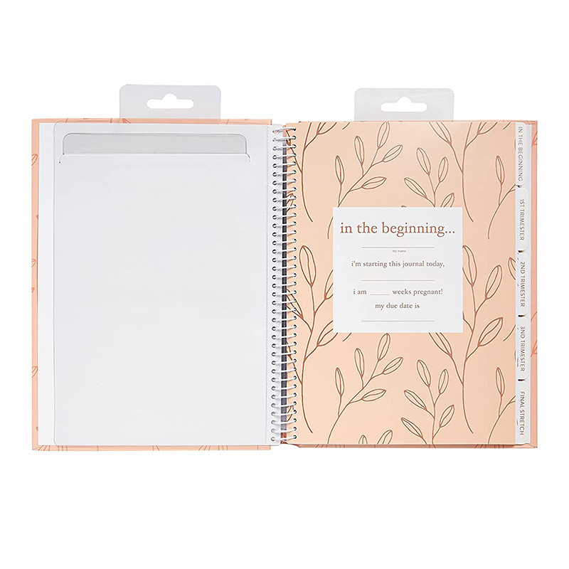 Spiral Binding Notebooks Customizable Journals Private Label Baby Journal Pregnancy Journal